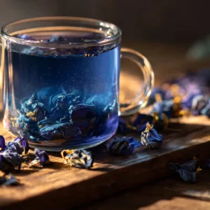 Blue Butterfly Pea Tea – Herbal Ayurvedic Tea for Skin Glow, Antioxidant Rich Wellness Drink | VAIDAI